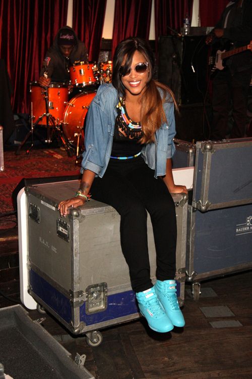 Eve filming new ad campaign & minidocumentary for Reebok & Complex Magazine in Philly recently